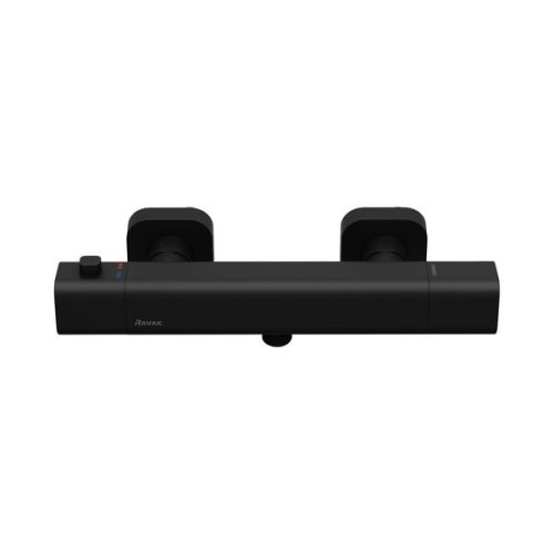 Zuhany csaptelep, Ravak 10° TD F 033.20/150 10° Free black, Termosztátos zuhany csaptelep szett n