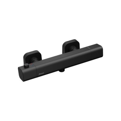 Zuhany csaptelep, Ravak 10° TD F 033.20/150 10° Free black, Termosztátos zuhany csaptelep szett n