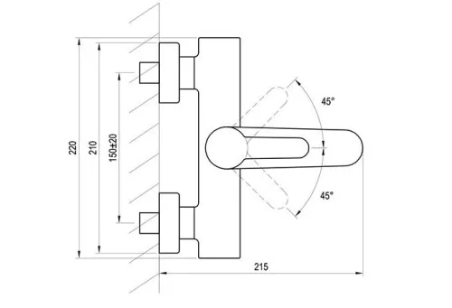Kádtöltő csaptelep, Ravak Puri PU 022.21/150 Kád csaptelep, 150 mm, fekete X070192