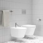 Bidé csaptelep, Ravak Espirit ES 056.00CR Álló bidé csaptelep 180 mm, leeresztő nélkül X070201