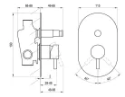 Falba süllyesztett csaptelep, Ravak Espirit ES 061.00CR.O2 Falba süllyesztet csaptelep, automatik