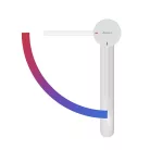 Mosdó csaptelep, Ravak Espirit ES 012.11WV Álló mosdó csaptelep BeCool 190 mm, leeresztő nélkül X