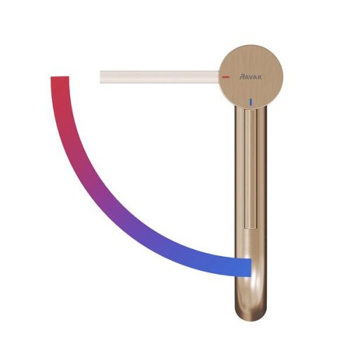 Mosdó csaptelep, Ravak Espirit ES 012.61RGB Álló mosdó csaptelep BeCool 190 mm, leeresztő nélkül