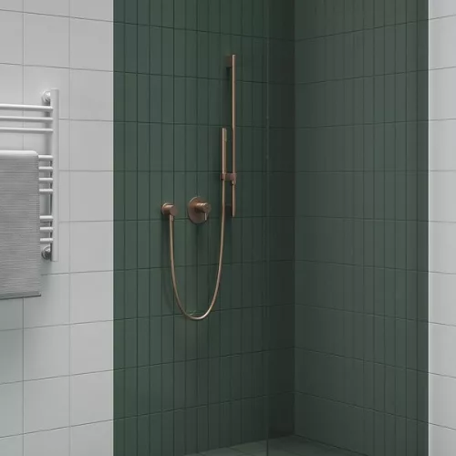 Fali zuhany csatlakozó, Ravak 701.61RGB Fali zuhany csatlakozó, Rose Gold Brushed X07P709