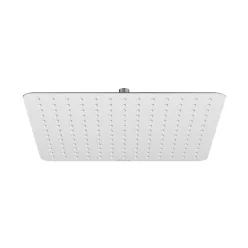   Kézizuhany, Ravak 982.02 Esőztető zuhanyfej Slim négyzetalakú 400 mm, króm X07P666