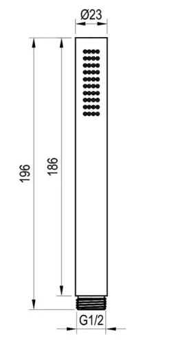 Kézizuhany, Ravak 951.20BLM Kézizuhany köralakú, Black Matt X07P670