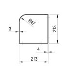 Mosdópult tartó konzol, Ravak Konzol Yard 280 C fehér X01774