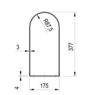 Mosdópult tartó konzol, Ravak Konzol Yard 400 fehér X01776