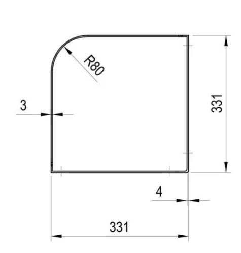 Mosdópult tartó konzol, Ravak Konzol Yard 450 C fekete X01780
