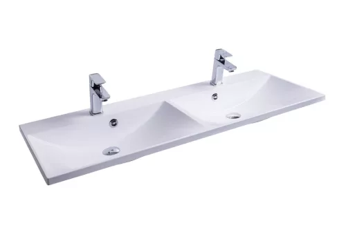 Mosdó, Ravak Flat Duo 1200 duplamosdó (fehér) nyílással XJP01112000