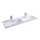 Mosdó, Ravak Flat Duo 1200 duplamosdó (fehér) nyílással XJP01112000