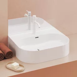  Mosdó, Ravak Mosdó Ceramic 550 O Slim Wall kerámia fehér XJX01155004