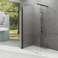   Walk-in, Ravak Walk In Wall-70 v.200 fekete+átlátszó üveg, 1 merevítővel GW9W1030SZ1
