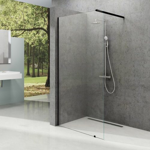 Walk-in, Ravak Walk In Wall-70 v.200 fekete+átlátszó üveg, 1 merevítővel GW9W1030SZ1