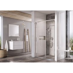   Zuhanyajtó, Ravak Blix Slim BLSDP2-110 krómhatású +Transparent X0PMD0C00Z1 zuhanyajtó