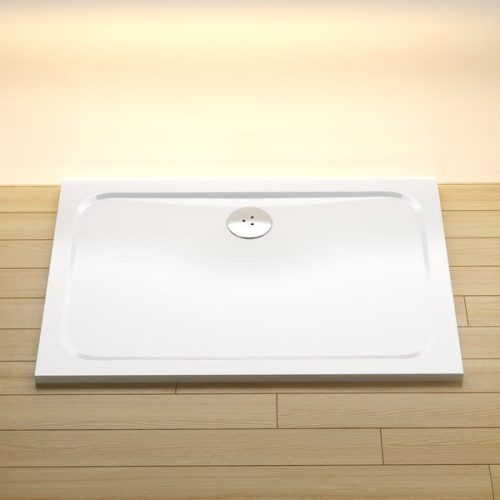 Zuhanytálca, Ravak Gigant Pro 100x90 Chrome zuhanytálca (fehér) XA04A701010