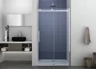 Zuhanyajtó, Sanotechnik N150U ELEGANCE tolóajtó épített zuhanyfülkéhez, króm 150 cm