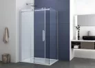 Zuhanyajtó, Sanotechnik N150U ELEGANCE tolóajtó épített zuhanyfülkéhez, króm 150 cm