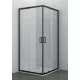 Zuhanykabin, Sanotechnik B8090BWE állítható kabin két tolóajtóval, matt fekete,79-90x79-90x190cm