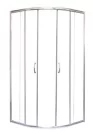Zuhanykabin, Sanotechnik TP4080C Íves sarokkabin két tolóajtóval, króm, 80 cm