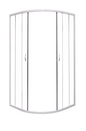 Zuhanykabin, Sanotechnik TP4080C Íves sarokkabin két tolóajtóval, króm, 80 cm