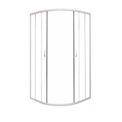   Zuhanykabin, Sanotechnik TP4080W Íves sarokkabin két tolóajtóval, fehér, 80 cm