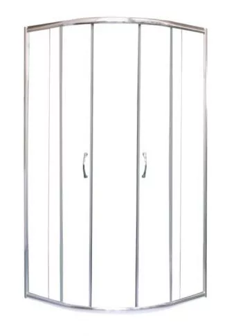 Zuhanykabin, Sanotechnik TP4080W Íves sarokkabin két tolóajtóval, fehér, 80 cm