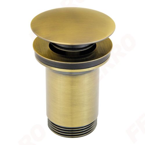Lefolyó, Ferro Click-Clack S285BR - Rotondo leeresztő szelep bronz