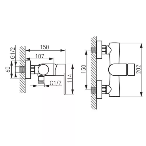 Zuhany csaptelep, Ferro ALGEO zuhany csaptelep BAG7BL