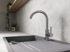 Mosogató csaptelep, Ferro Camira Inox BCR4 konyhai csaptelep, inox acél