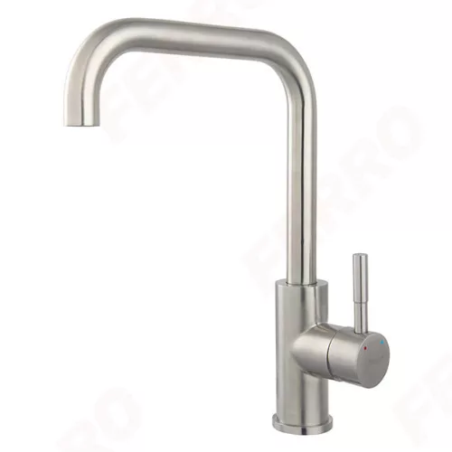 Mosogató csaptelep, Ferro Camiro Inox BCQ4 konyhai csaptelep, inox acél