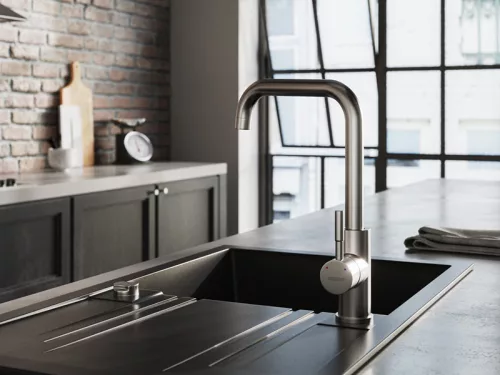Mosogató csaptelep, Ferro Camiro Inox BCQ4 konyhai csaptelep, inox acél