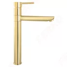 Mosdó csaptelep, Ferro FIESTA BFI2LG magasított mosdó csaptelep, gold