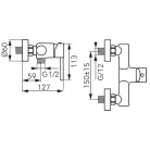 Zuhany csaptelep, Ferro FIESTA BFI7G zuhany csaptelep, gold