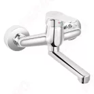 Mosdó csaptelep, Ferro ISSO BIS3 fali mosdó csaptelep elforgatható kifolyóval