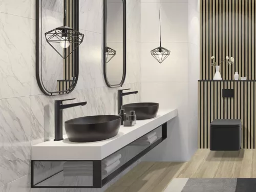 Mosdó csaptelep, Ferro STRATOS BSC2LBL magasított mosdó csaptelep