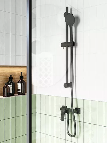 Zuhany csaptelep, Ferro VITTO BVI7VLBL VerdeLine zuhanycsaptelep, fekete
