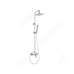   Zuhanyszett, Ferro VITTO VERDELINE NP81-BVI7UVL zuhanyrendszer BVI7UVL csapteleppel, króm