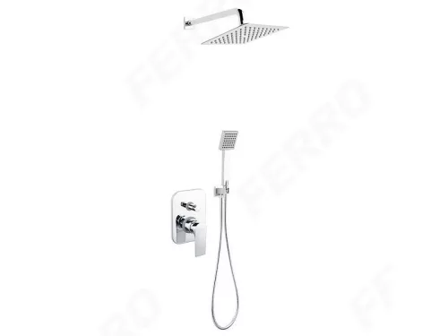 Zuhanyszett, Ferro ALGEO SQUARE BAQ7P-SET1-S falsík alatti zuhanyrendszer szett