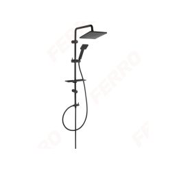 Zuhanyszett, Ferro SQUERTO LUX BLACK zuhanyrendszer NP24-BL
