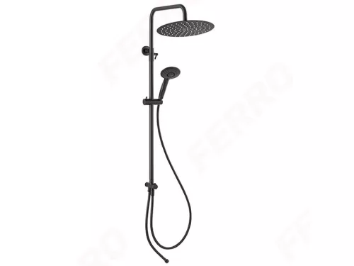 Zuhanyszett, Ferro WIZARD PRO zuhanyszett fejzuhannyal, fekete NP47-BL