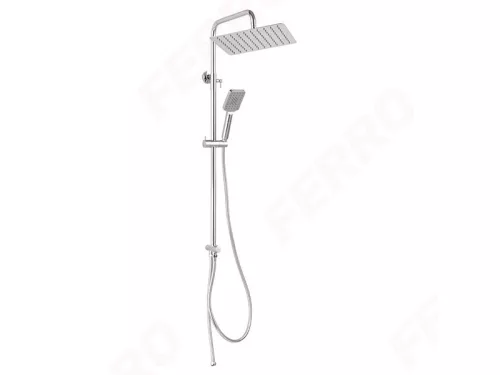 Zuhanyszett, Ferro WIZARD SQUARE PRO zuhanyszett fejzuhannyal, króm NP48