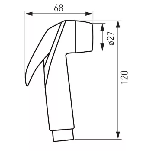 Zuhanyszett, Ferro PRESSO N100B higiéniai AUTO-STOP fali tartós zuhanyszett