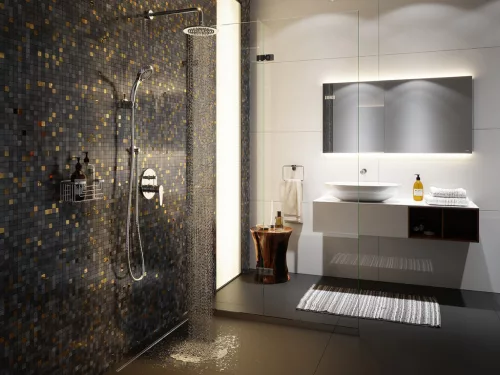 Zuhanyszett, Ferro SERA U500 fali tartós zuhanyszett 5 funkciós kézizuhannyal