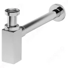 Mosdó szifon, Ferro QUADRO S280 szögletes búraszifon G5/4”x32 mm, króm