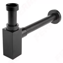   Mosdó szifon, Ferro QUADRO S280-BL szögletes búraszifon G5/4”x32 mm