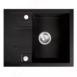   Mosogatótálca, Ferro Mezzo ll mosogató DRGM48/58BA,gránit cseptálcás grafit 48/58