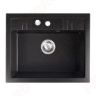 Mosogatótálca, Ferro MEZZO II DRGM1/48/58HA 1-medencés gránit mosogató 48/58, grafit shine