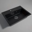 Mosogatótálca, Ferro MEZZO II DRGM1/48/58HA 1-medencés gránit mosogató 48/58, grafit shine