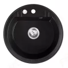 Mosogatótálca, Ferro MEZZO II DRGM1/51BA gránit mosogató 1-medencés, átm.51, grafit